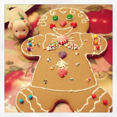 Mein selbst verzierter Lebkuchenmann // My self-decorated gingerbread man